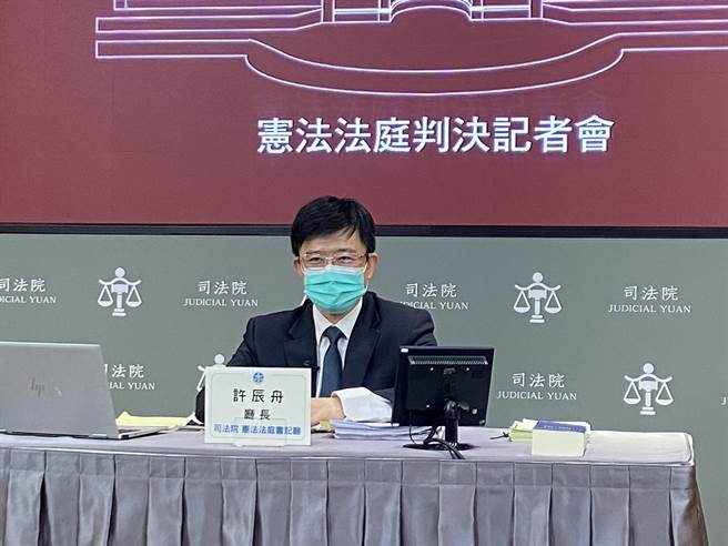 司法院宪法法庭书记厅长许辰舟（林伟信摄）