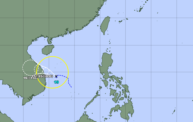 颱风「桑卡」生成 。（图／翻摄自日本气象厅）