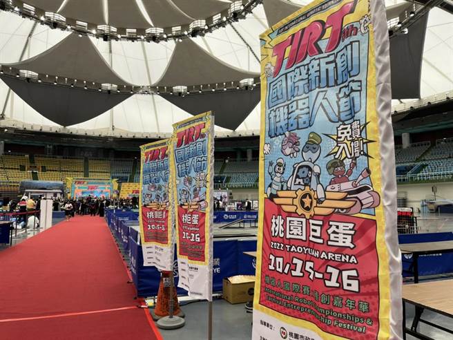 2022国际新创机器人节迈入第5届，将于15、16日在桃园巨蛋盛大开赛。（陈梦茹摄）