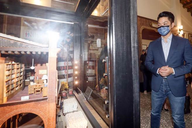 国民党台北市长参选人蒋万安（见图），14日参访渭水驿站。（邓博仁摄）
