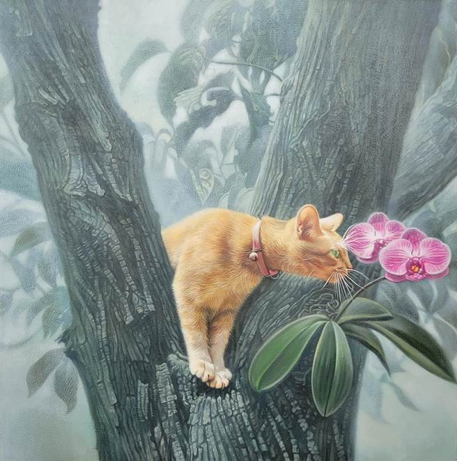 张堂龲《美丽的探访》，走入如梦之境。（形而上画廊提供）