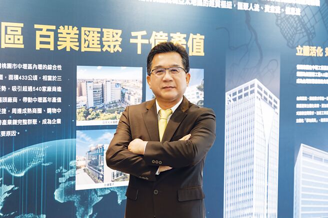 远创力行销协理董启文表示，「忆声智匯科技园区」吸引不少生技、通讯、电子业青睐。图／业者提供