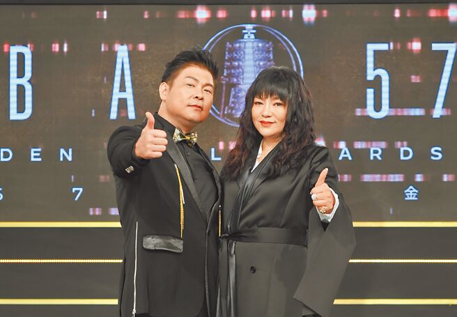 曾国城（左）、唐绮阳将在金钟典礼上表演Rap。（三立提供）