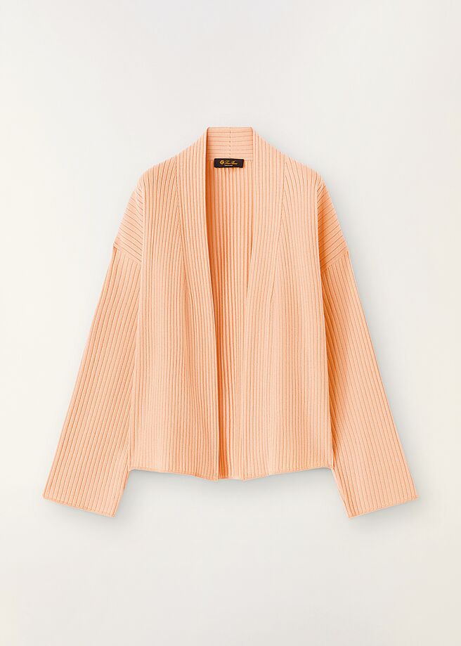 Loro Piana羅紋針織開襟外套，6萬6200元。（Loro Piana提供）