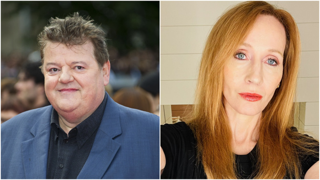 罗比寇特兰惊传逝世，J.K.罗琳在推特上发文哀悼。（图／shutterstock、翻摄自J.K.罗琳推特）