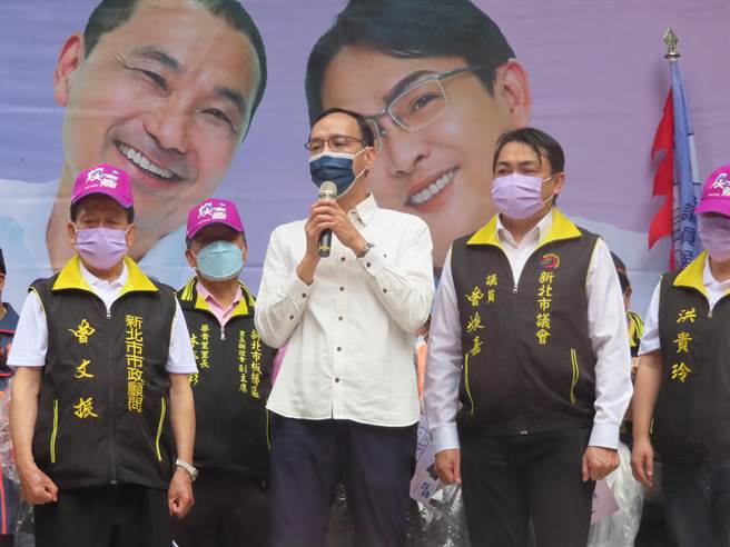 侯卢最大咖搭挡2024？朱立伦：两位市长会带领各县市争取胜选。（叶德正摄）