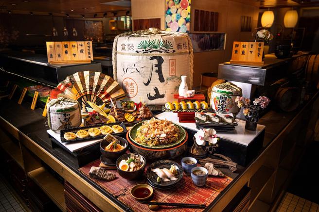 台北君悦酒店的彩日本料理有80多道日系佳肴让宾客尽情品尝。（台北君悦酒店提供）