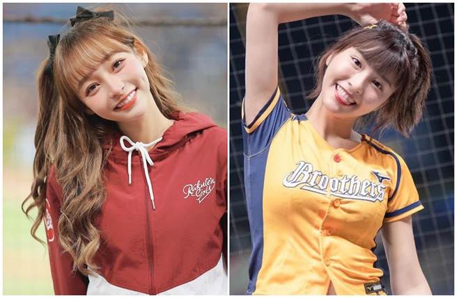 林襄（左圖）跟峮峮皆為啦啦隊女神。（摘自臉書）