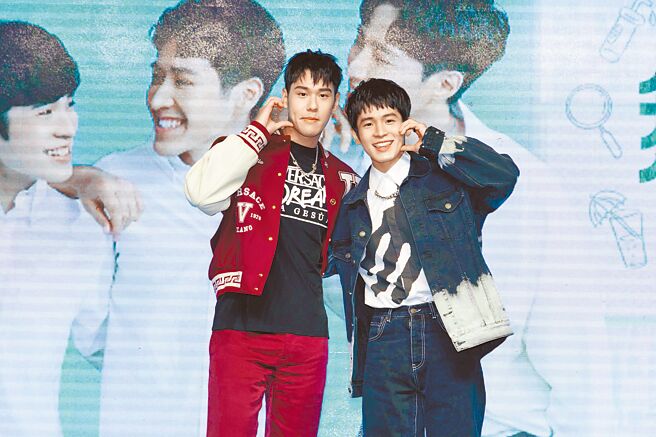 周予天（左）首次演BL剧，和张丰豪凑CP。（结果娱乐提供）