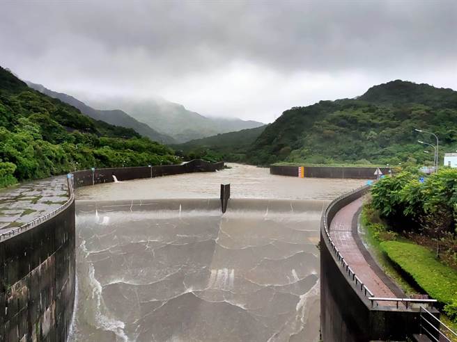 位於新北市瑞芳區的員山子分洪16日上午啟動今年第4次分洪。（十河局提供／張志康新北傳真）
