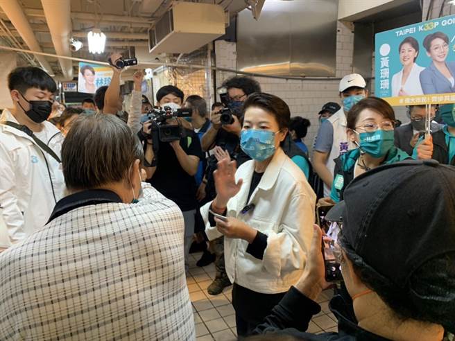 无党籍台北市长候选人黄珊珊。（黄婉婷摄）