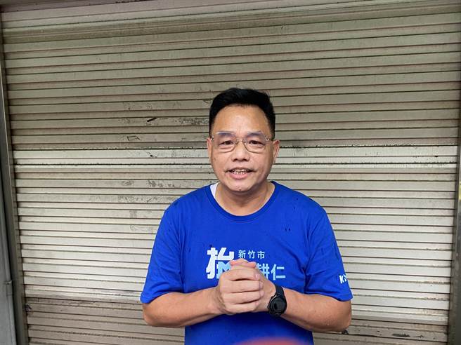 林耕仁16日酸说，昨晚参加民眾党候选人高虹安造势活动的，有很多是来自别县市的民眾。（林耕仁是提供／陈育贤新竹传真）