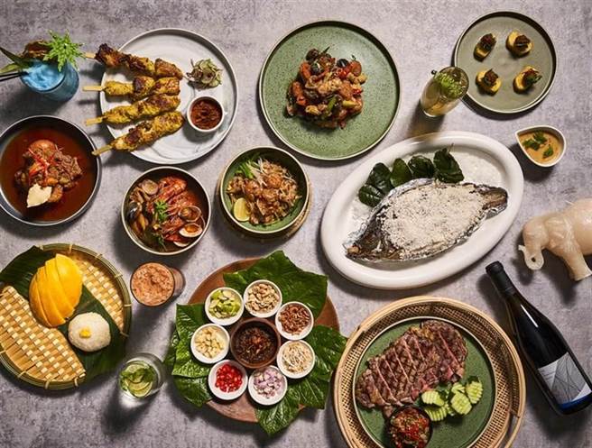 板桥凯撒莲花餐厅特邀泰国曼谷蓝带厨艺学院何亚威老师担任客座主厨，设计多达28道经典的泰式美馔。（板桥凯撒提供）