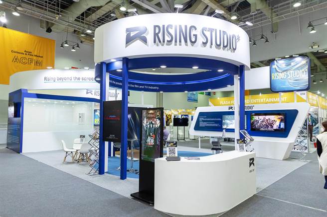 来自台湾的风度影业，耗资破百万设置高规格展区。（风度影业提供）