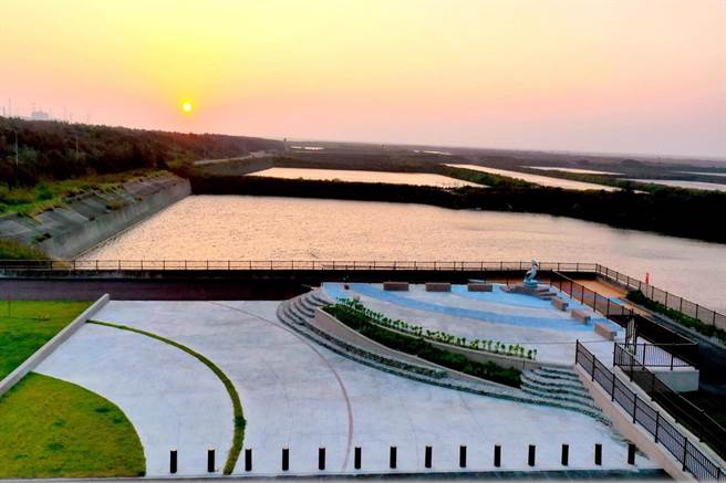 云林县麦寮乡「浊水溪出海口生态园区」，打造12亮点迎宾。（第4河川局提供／张朝欣云林传真）