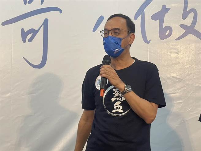 針對中國國家主席習近平不放棄武力犯台，國民黨主席朱立倫說反對到底。(呂筱蟬攝)