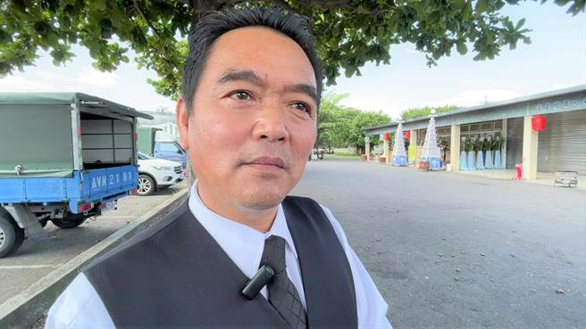 台东县卑南乡宾朗村长候选人杨过，同事说，他是认真负责好相处的人。（蔡旻妤摄）