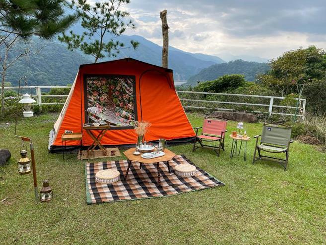 日月潭周邊部落營地日漸增多，日管處整合觀光圈資源與部落香氛產業鏈，打造旅遊新形態！(圖／曾麗芳)