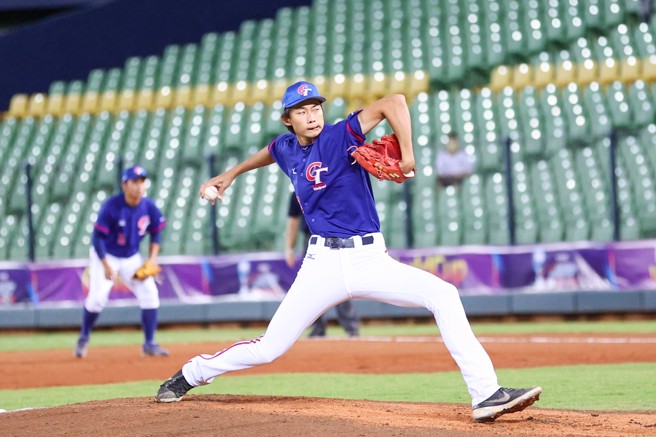 U23中华队林振玮。（中华棒协提供）