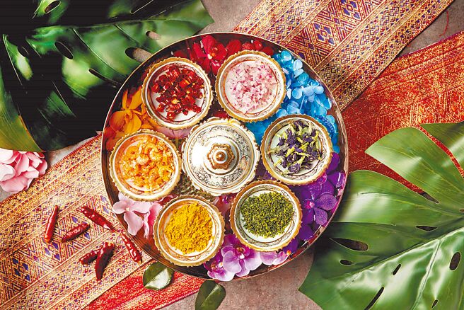 台北喜來登SUKHOTHAI「虹彩繽紛」形象圖。圖／台北喜來登大飯店提供