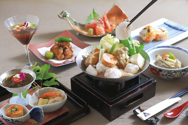 台北老爷酒店中山日本料理厅「鲜享」锅物套餐种类丰富，具有时令的鲜味。图／台北老爷酒店提供