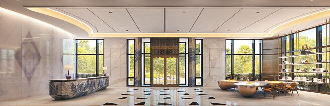宽敞明亮的大厅。（新濠建设提供）