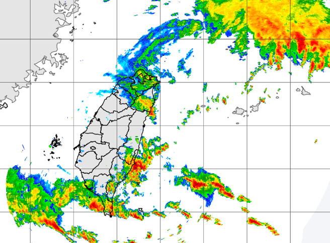 今冷空气南下，北台湾越晚越冷，低温跌破20度。（中央气象局提供）