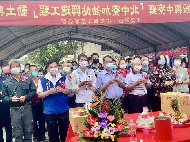 南投「北中寮」加油站动土，预计明年底完工。（廖志晃摄）