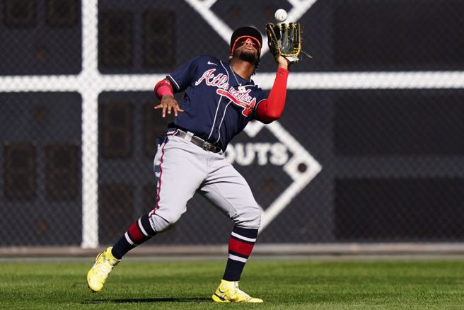 勇士右外野手小阿库尼亚。（美联社）