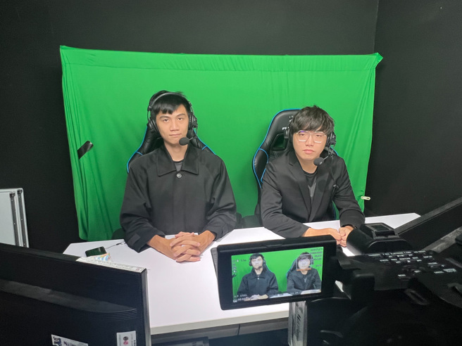 影棚录影画面。(照片/弘光科技大学提供)