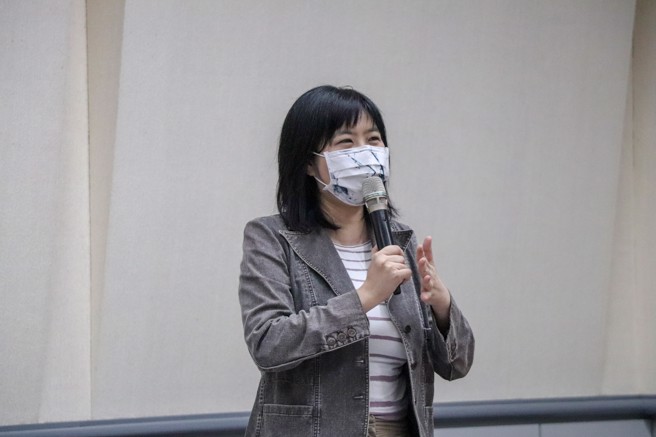 第八屆武漢金銀湖杯海峽兩岸青年創新創業大賽評審：玄奘大學研發處邱琪瑄研發長。 (攝影/景義婷)