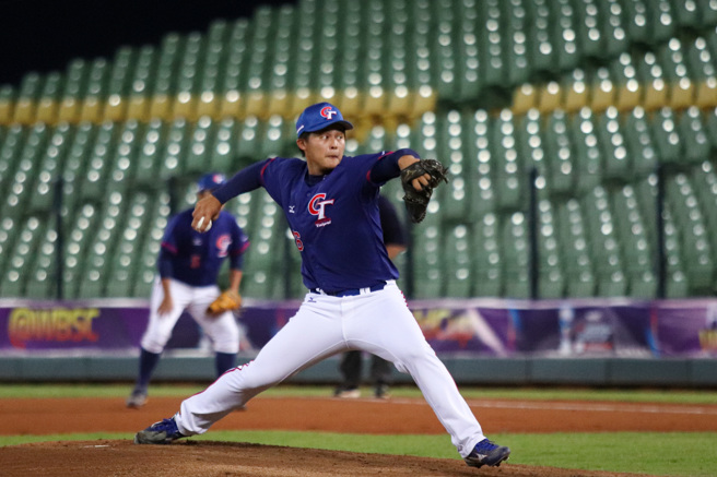 U23中華隊先發投手游騰堯。（中華棒協提供）