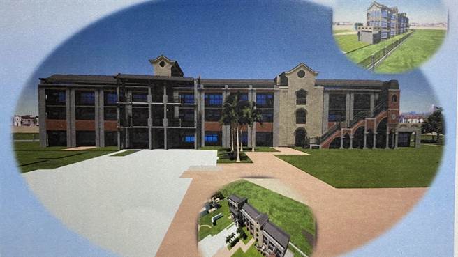 新大樓規劃建構為三層樓校舍，並導入生態共存理念，搭配江南型式的山牆設計，更兼具歷史人文與自然生態之美(于家麒翻攝)