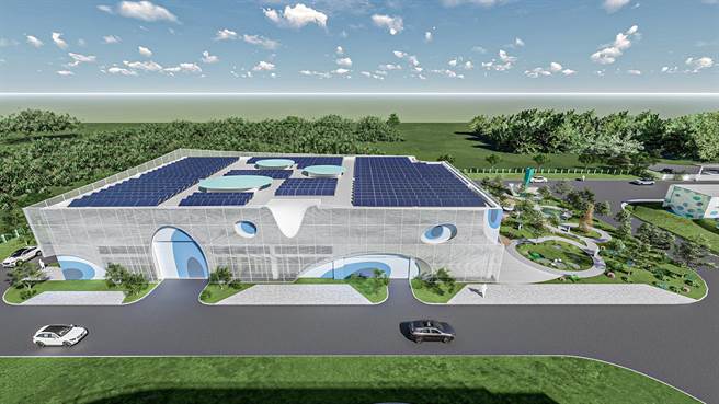 图为桥头再生水厂模拟图。（柯宗纬翻摄）