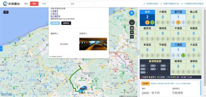 桃市府水务局透过远端系统监控各区水情。（水务局提供／蔡依珍桃园传真）