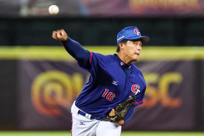 U23中华队投手游腾尧。（中央社）