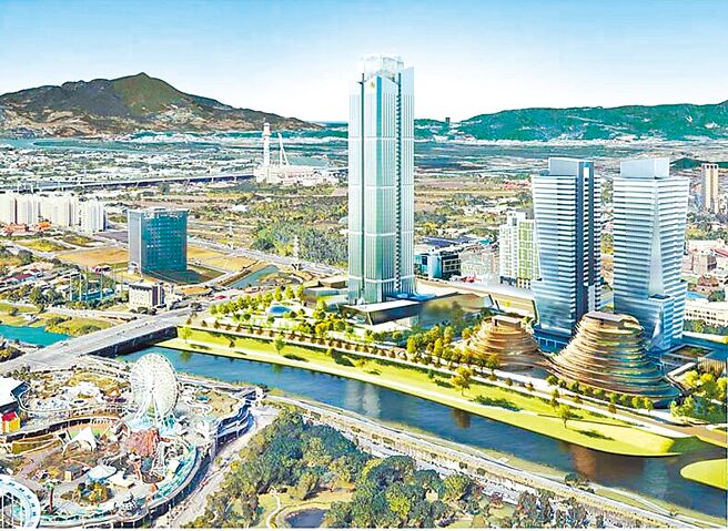 市场预料，北士科金仁宝总部与新光寿双子塔落成后的六年，将是区域房市主升段；图为三栋地标建筑示意。图／业者提供