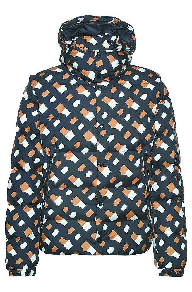 Boss HB Monogram立领羽绒外套2万1900元。（Boss提供）