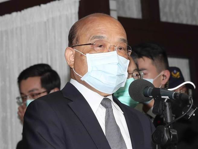行政院长苏贞昌。（朱真楷摄）