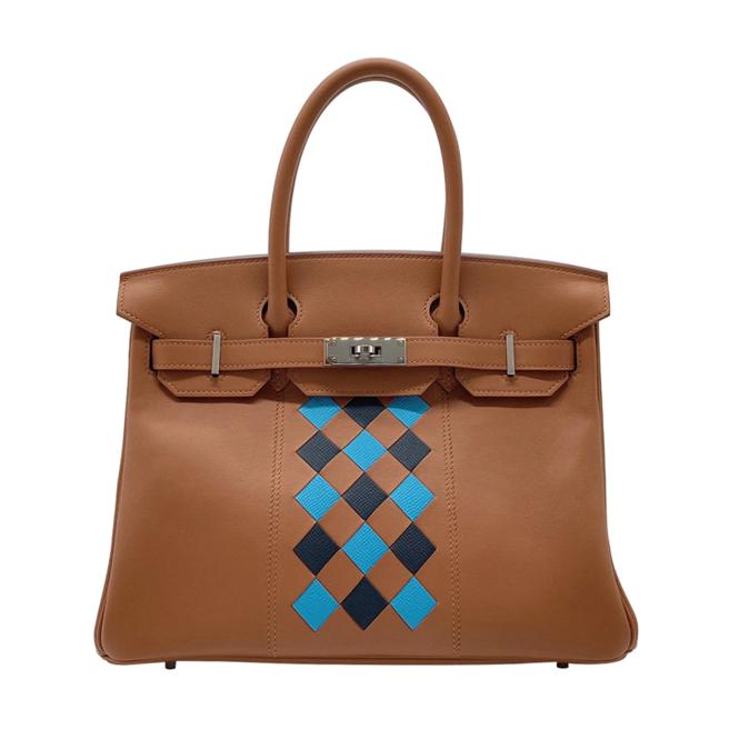 微风「BREEZEONLINE」Hermès Birkin 30 菱格拼接皮革手提柏金包，优惠价69万8000元。（BREEZEONLINE提供）
