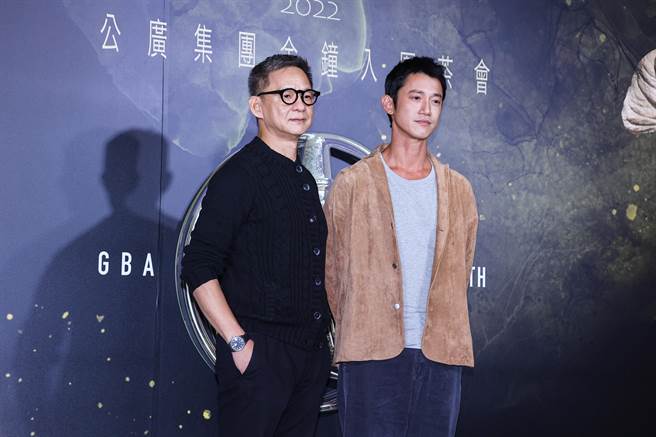 《斯卡羅》導演曹瑞原、吳慷仁出席公廣集團金鐘入圍茶會。（羅永銘攝）