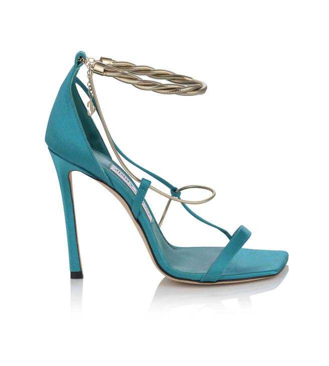 JIMMY CHO ORIANA（马里布蓝）， 4万5800元。（JIMMY CHOO提供）