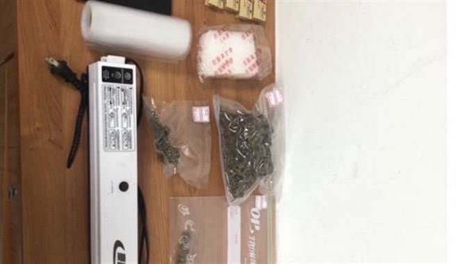 警方在胡男住处起获116公克大麻。（警方提供）