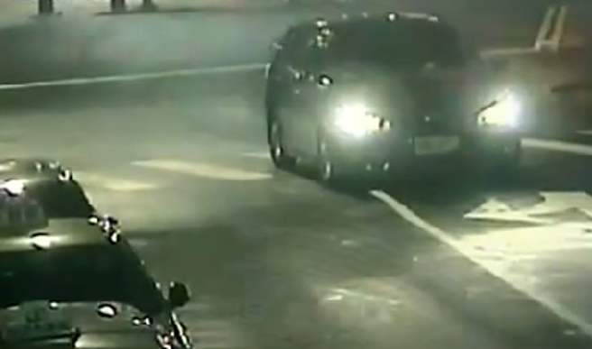 蕭嫌事後自行開車前往復興派出所投案。(警方提供)