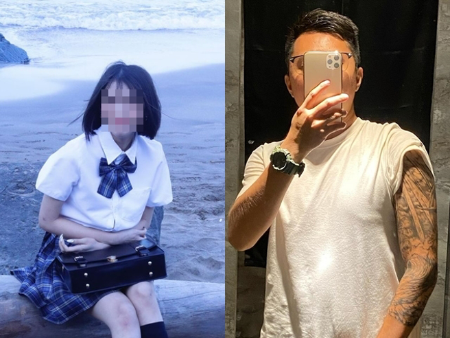 陳男的個人臉書曝光，只見他常秀出手臂精實肌肉與大片刺青照，也會騎重機出遊，甚至常分享佛法相關的影片，最近一則貼文是悼念淨空法師圓寂。（翻攝自臉書）