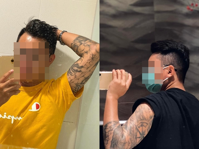 陳男的個人臉書曝光，只見他常秀出手臂精實肌肉與大片刺青照，也會騎重機出遊，甚至常分享佛法相關的影片，最近一則貼文是悼念淨空法師圓寂。（翻攝自臉書）