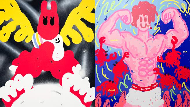 台灣藝術家朱晨維將過往的參展經驗吸收轉化，從熟悉的平面畫作近一步嘗試在 ART TAIPEI挑戰打造立體大型公共藝術。