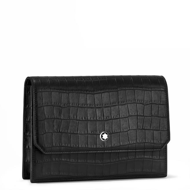 万宝龙大师杰作精选系列鱷鱼纹迷你包，2万7800元。（Montblanc提供）