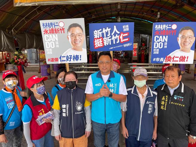 林耕仁19日炮轰民眾党的价值摇摆、路线模糊，毫无政治信念可言，而国民党就是中道理性务实。（林耕仁提供／陈育贤新竹传真）