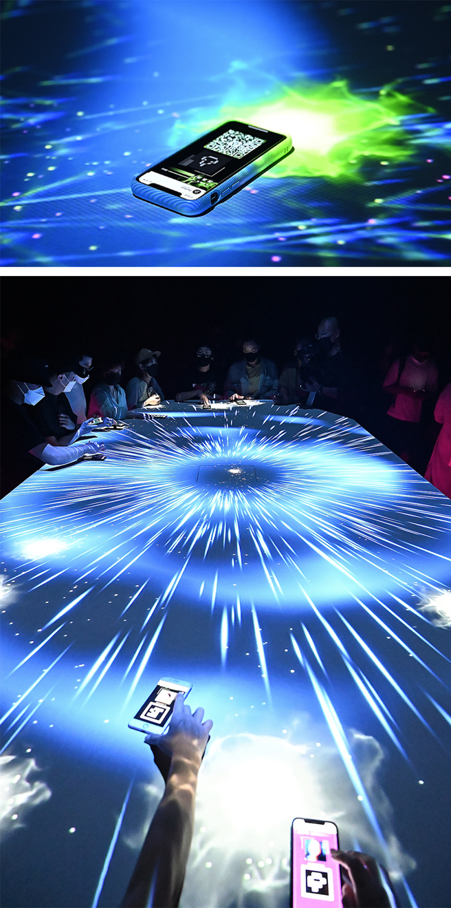 DigiWave是一场结合科技与艺术的庆典展览，导入沉浸式互动展览感受5G数位浪潮。(摄影/Carter)